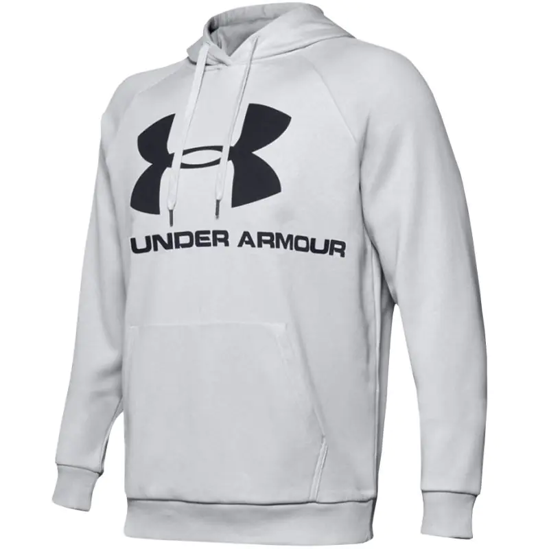 ⁨Under Armour Men's Rival Fleece Logo Hoodie Light Grey 1345628 014⁩ at Wasserman.eu