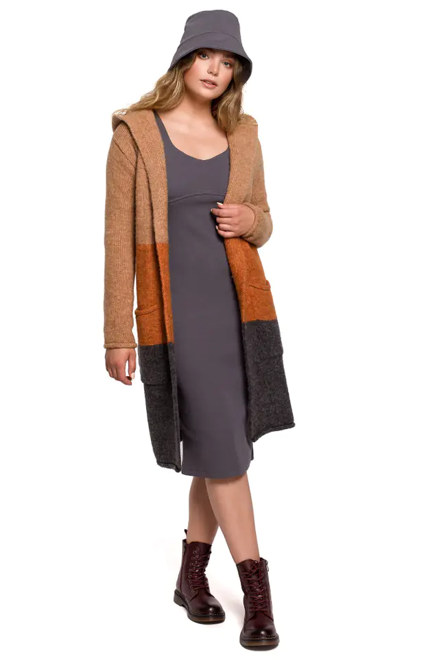 ⁨BK072 Kardigan w pasy wielokolorowe - model 4 (kolor model4, rozmiar L/XL)⁩ w sklepie Wasserman.eu