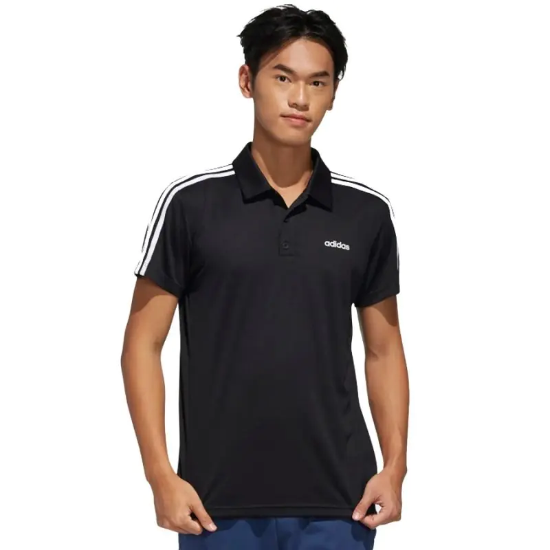 ⁨Koszulka Polo adidas M D2D 3S PO M FL0321 (kolor Czarny, rozmiar L)⁩ w sklepie Wasserman.eu