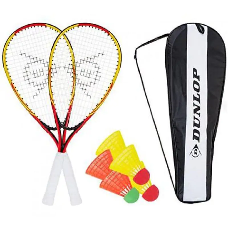 ⁨Speedminton Racketball Set Dunlop yellow and red 762091⁩ at Wasserman.eu