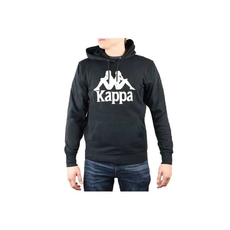 ⁨Men's Kappa Taino sweatshirt black 705322 19-4006 L⁩ at Wasserman.eu