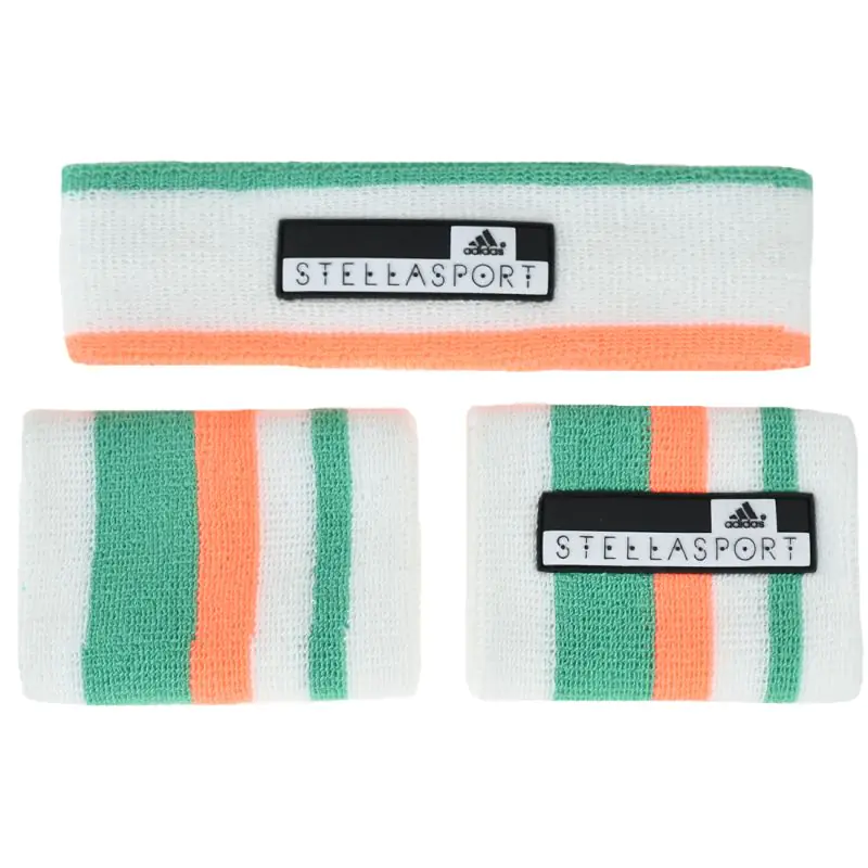 ⁨Opaski adidas Women's Stellasport Headband Wristband Set AH6776 (kolor Biały, rozmiar One size)⁩ w sklepie Wasserman.eu