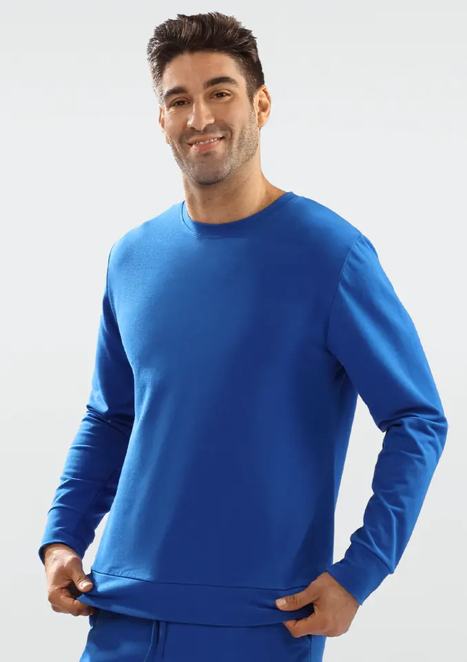 ⁨Men's Sweatshirt Justin (Blue, Size M (38))⁩ at Wasserman.eu