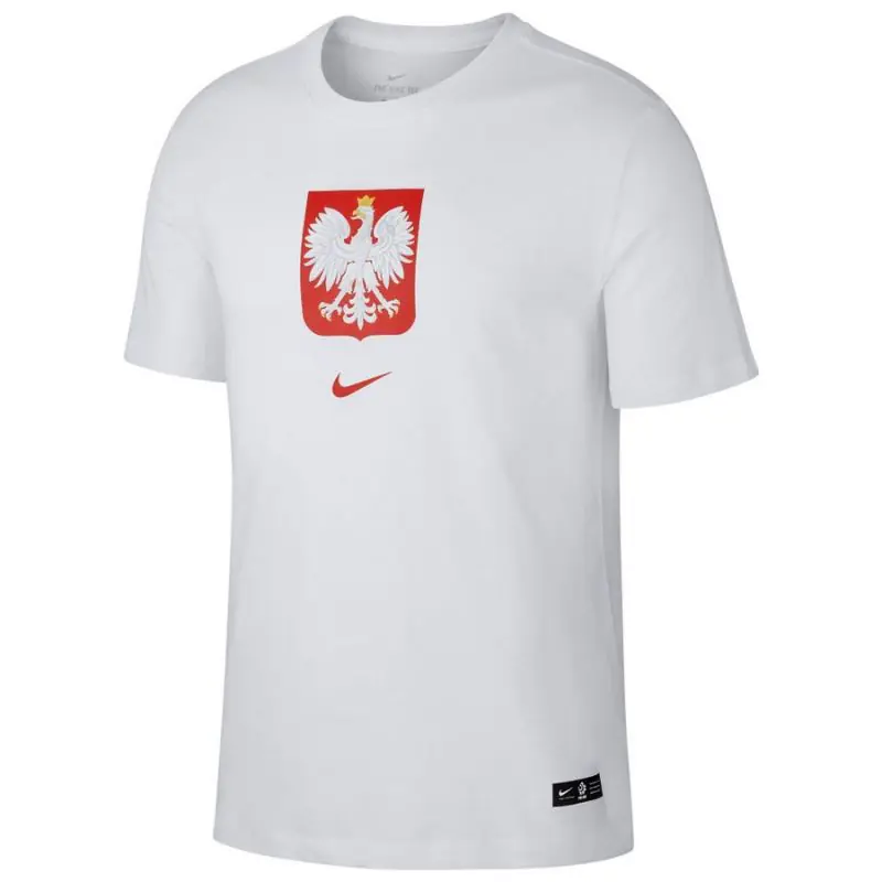 ⁨Koszulka Nike Poland Tee Evergreen Crest M CU9191-100 (kolor Biały, rozmiar XL)⁩ w sklepie Wasserman.eu