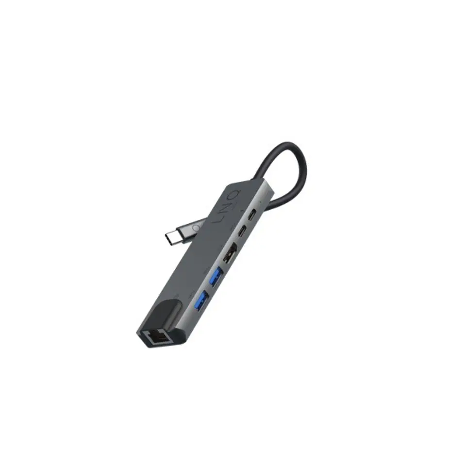Hub 6in1 2xUSB 3.2, USB-C, USB-C PD, HDMI, GbE at Wasserman.eu