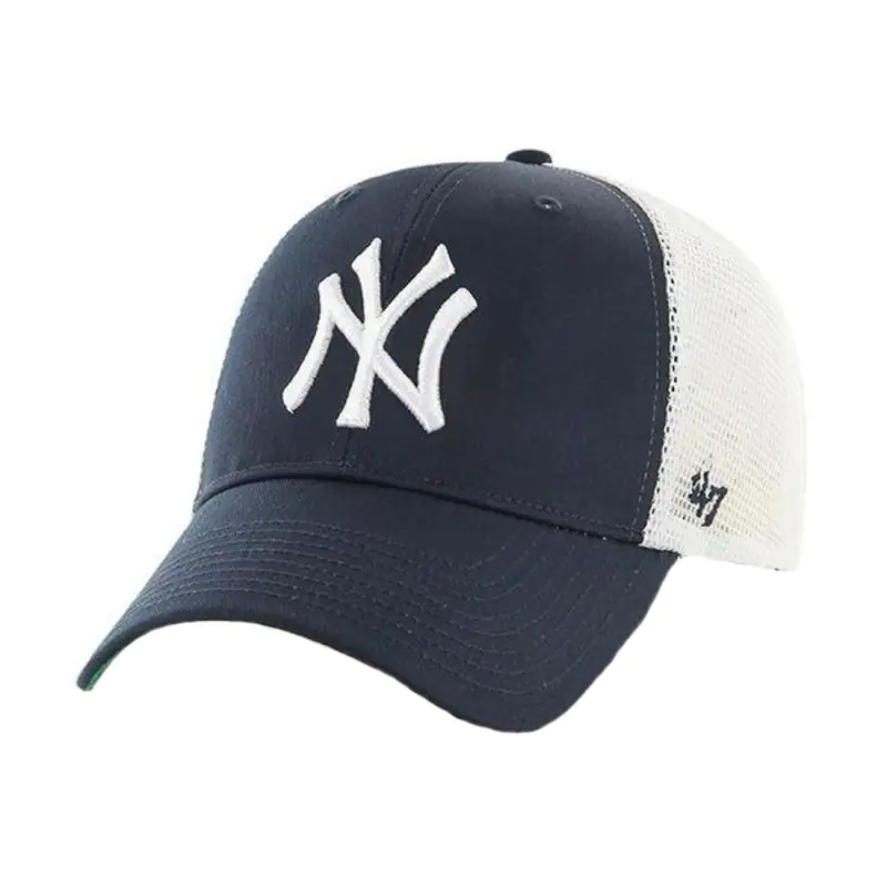 ⁨Czapka z daszkiem 47 Brand MLB New York Yankees Branson Cap B-BRANS17CTP-NY (kolor Czarny, rozmiar One size)⁩ w sklepie Wasserman.eu