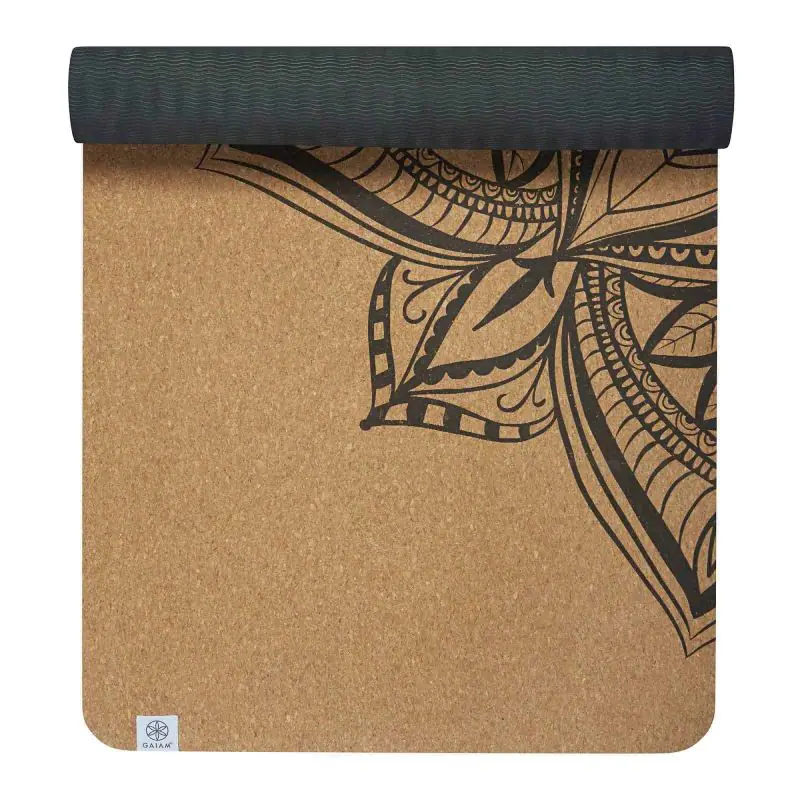 ⁨Mata do jogi Gaiam Printed Cork Mandala 5 mm 63495⁩ w sklepie Wasserman.eu