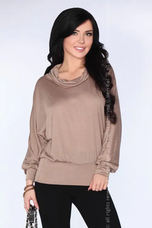 ⁨CG028 Brown blouse (Brown color, size S/M)⁩ at Wasserman.eu