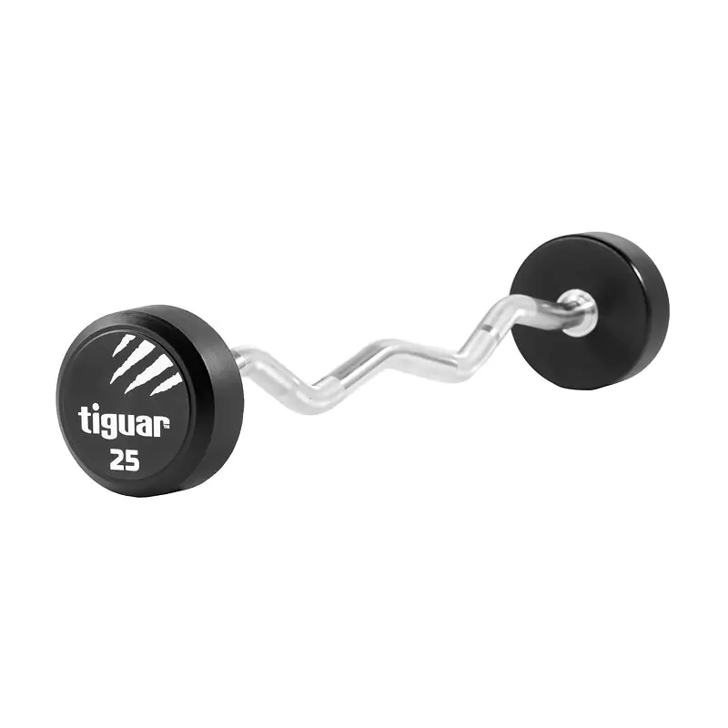 ⁨Sztanga tiguar barbell łamany TI-WLBPU025 (kolor Czarny)⁩ w sklepie Wasserman.eu