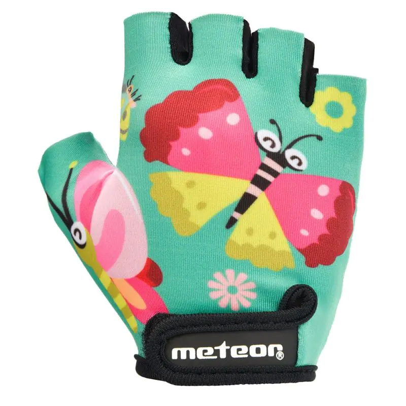 ⁨Rękawiczki rowerowe Meteor Jr 26166-2618 (kolor Wielokolorowy)⁩ w sklepie Wasserman.eu