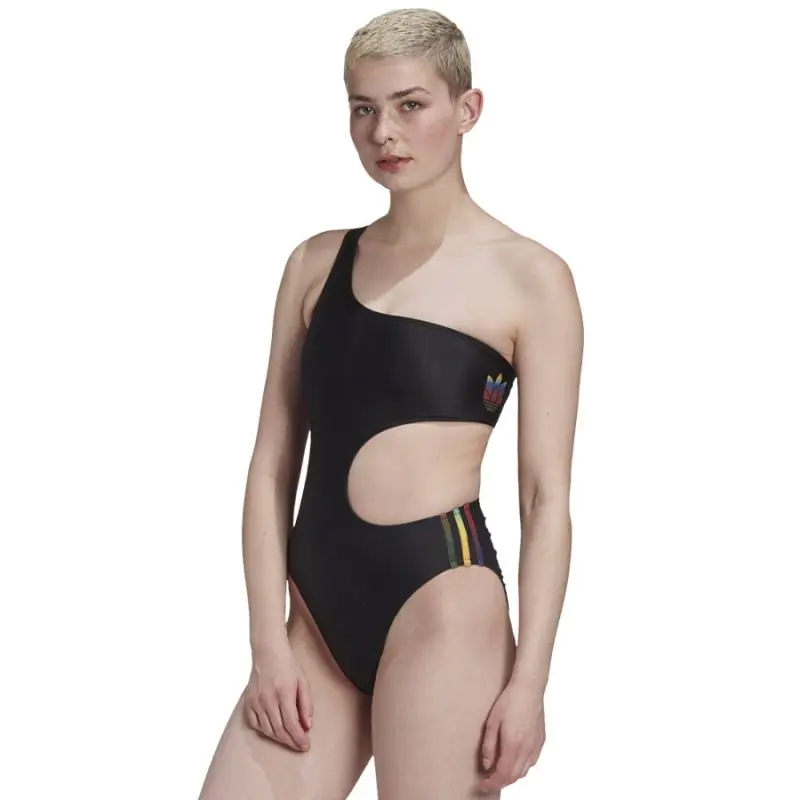 ⁨Kostium kąpielowy adidas Originals Adicolor 3D Trefoil Swimsuit W GD3972 (kolor Czarny, rozmiar 32)⁩ w sklepie Wasserman.eu
