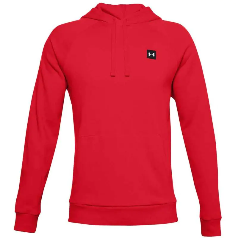 ⁨Bluza Under Armour Rival Fleece Hoodie M 1357092 (kolor Czerwony, rozmiar S)⁩ w sklepie Wasserman.eu