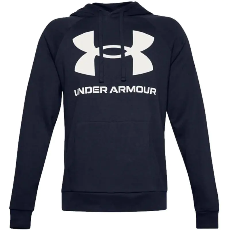 ⁨Bluza Under Armour Rival Fleece Big Logo HD M 1357093 (kolor Granatowy, rozmiar L)⁩ w sklepie Wasserman.eu