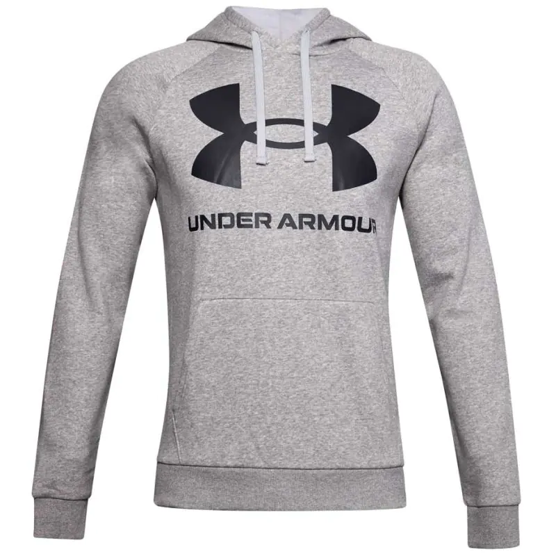 ⁨Bluza Under Armour Rival Fleece Big Logo HD M 1357093 (kolor Szary/Srebrny, rozmiar 2XL)⁩ w sklepie Wasserman.eu