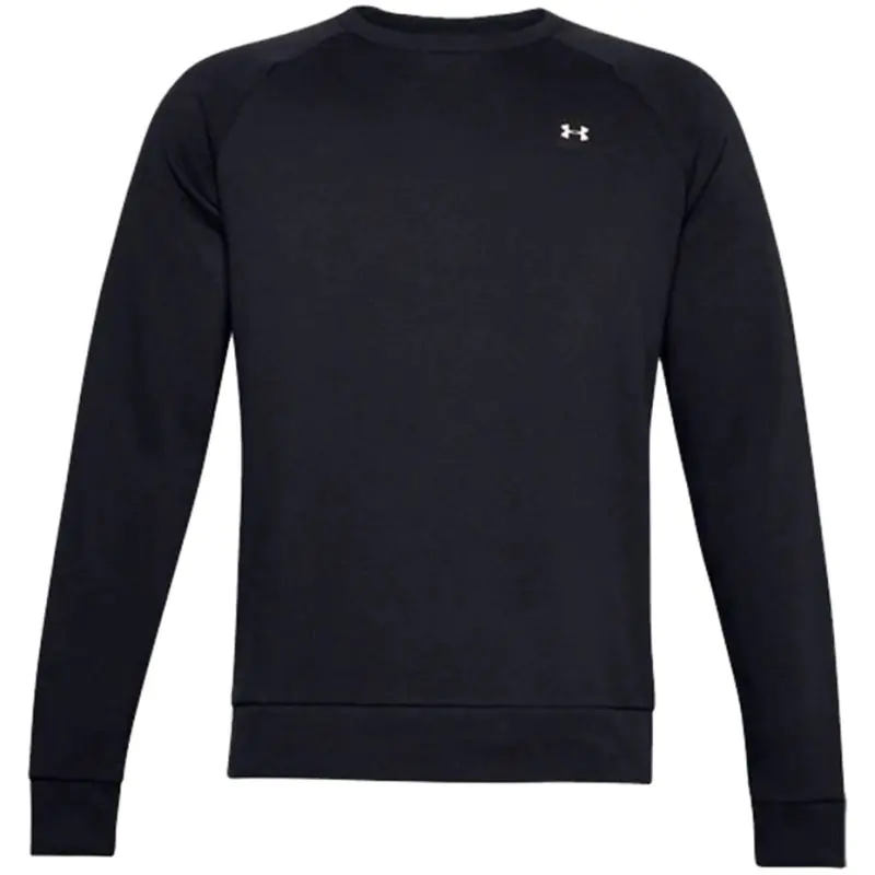 ⁨Under Armour Men's Rival Fleece Crew Sweatshirt Black 1357096 001⁩ at Wasserman.eu