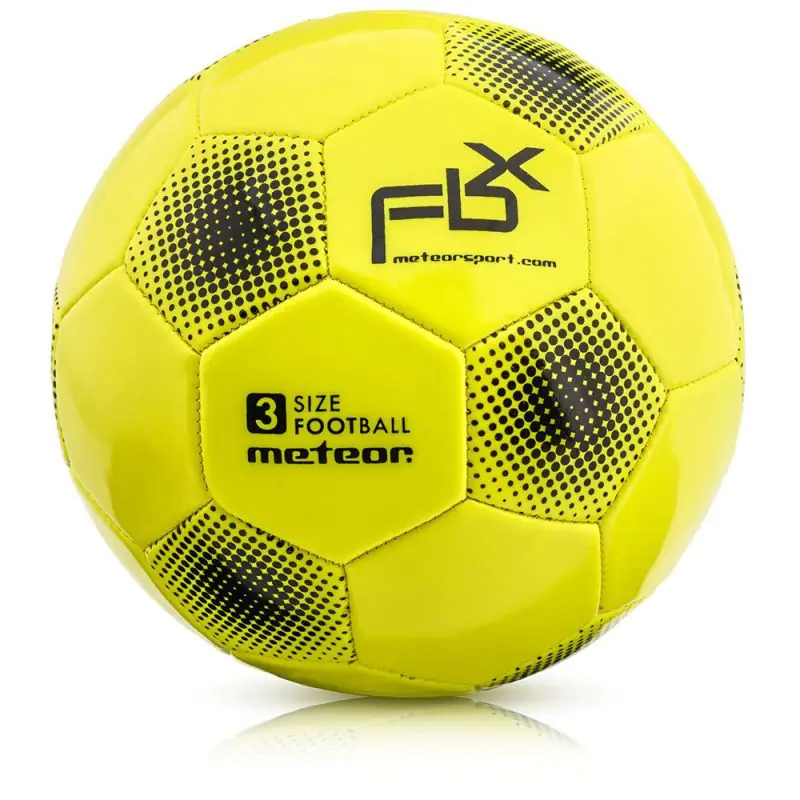 ⁨Piłka nożna Meteor FBX 37008 (kolor Żółty, rozmiar 3)⁩ w sklepie Wasserman.eu