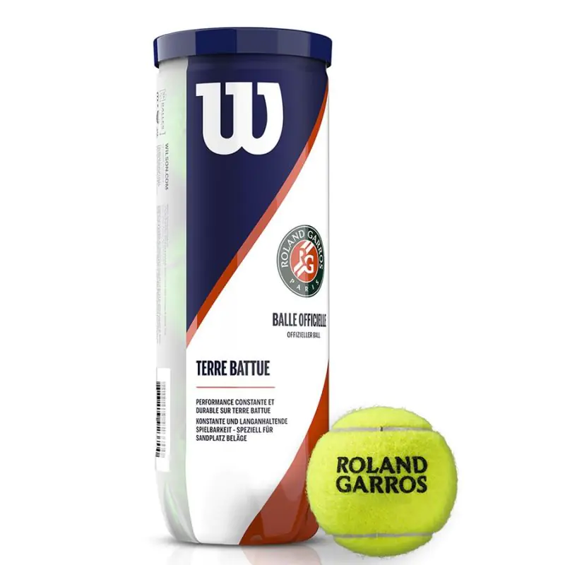 ⁨Piłka tenisowa Wilson Roland Garos Clay Court 3 WRT125000 (kolor żółty)⁩ w sklepie Wasserman.eu