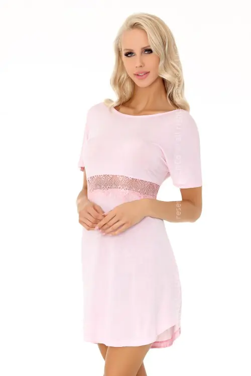 ⁨Elpisa LC 90497 koszulka nocna (kolor różowy, rozmiar S/M)⁩ w sklepie Wasserman.eu