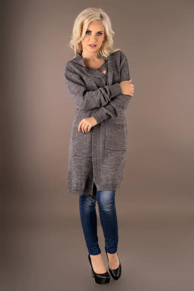 ⁨Elwiran Dark Grey sweter (kolor szary, rozmiar L/XL)⁩ w sklepie Wasserman.eu