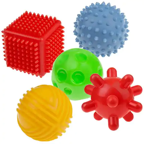 ⁨Piłki sensoryczne kształty 5 szt. AM Tullo 421 (kolor Wielokolorowy)⁩ w sklepie Wasserman.eu