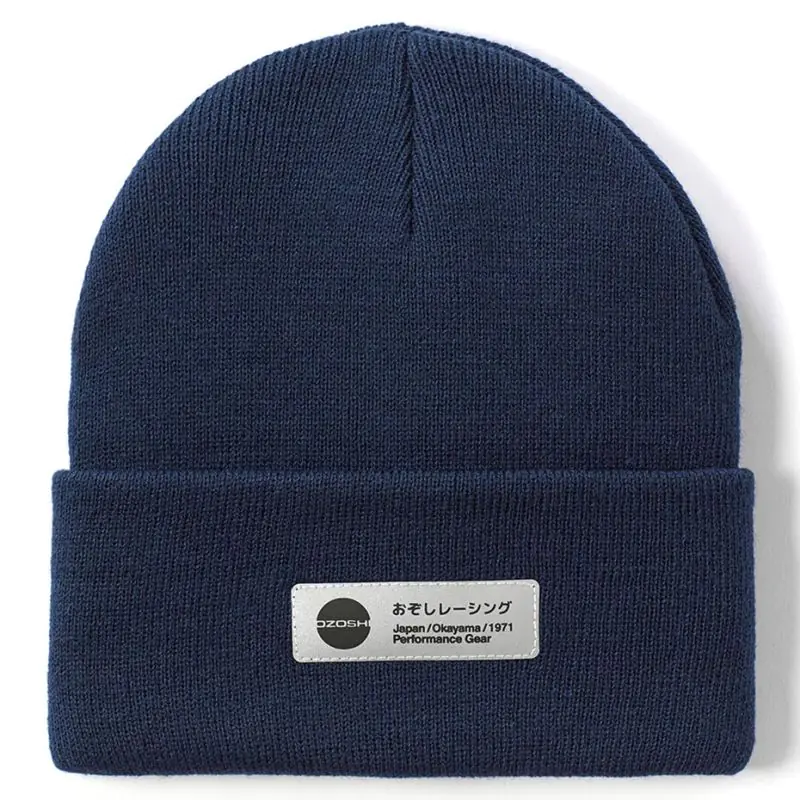 ⁨Czapka Ozoshi Haichi Cuffed Beanie OWH20RCFB005 (kolor Granatowy)⁩ w sklepie Wasserman.eu