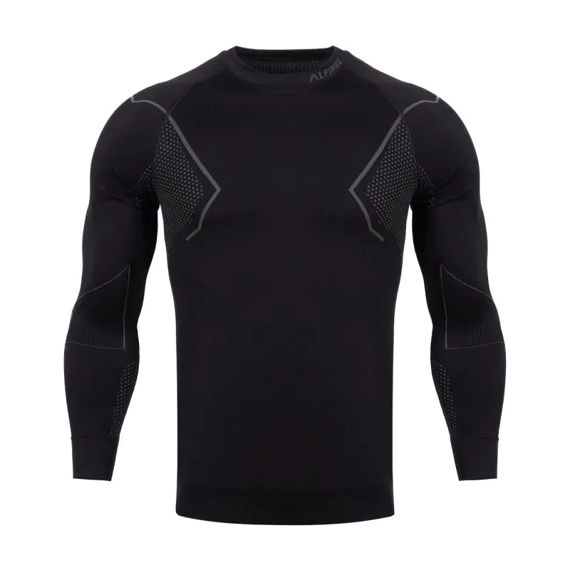 ⁨Koszulka termoaktywna Alpinus Active Base Layer M GT43189 (kolor Czarny. Szary/Srebrny, rozmiar XL)⁩ w sklepie Wasserman.eu