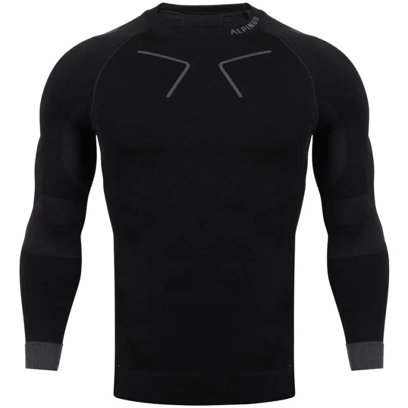 ⁨Men's thermoactive sweatshirt Alpinus Tactical Base Layer black-gray GT43219⁩ at Wasserman.eu