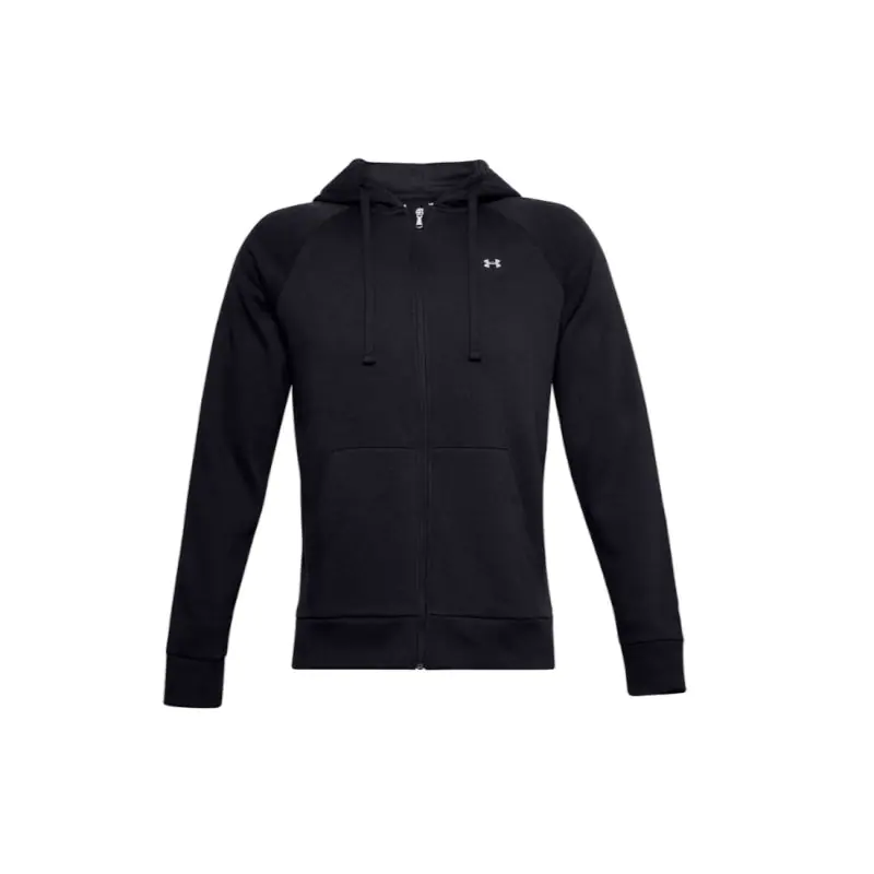 ⁨Men's Under Armour Rival Fleece FZ Hoodie black 1357111 001⁩ at Wasserman.eu