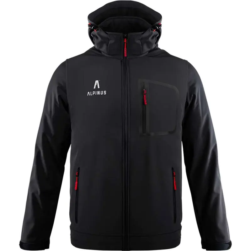 ⁨Men's Alpinus Stenshuvud Softshell Jacket black BR43371⁩ at Wasserman.eu