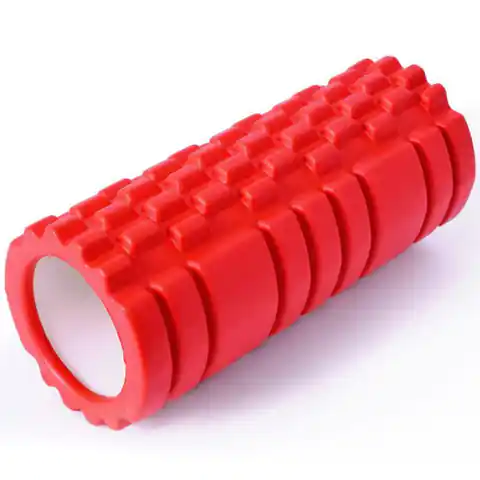 ⁨Wałek do masażu SMJ YG021-A 14x33 cm czerwony (kolor Czerwony)⁩ w sklepie Wasserman.eu
