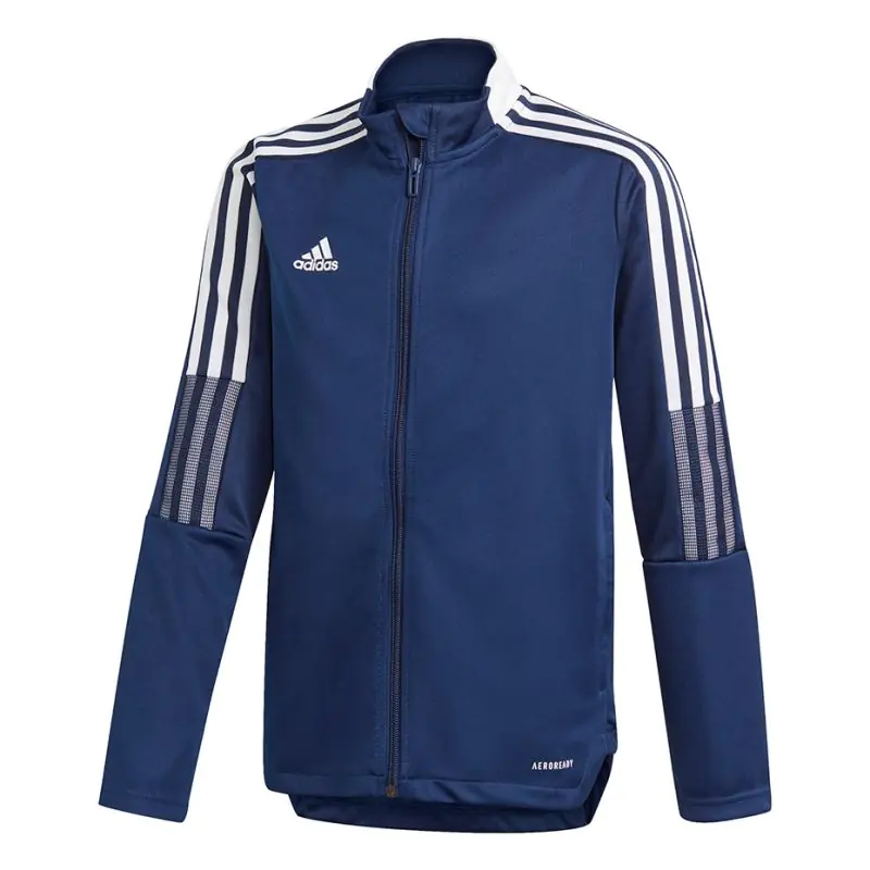 ⁨adidas Tiro 21 Track Sweatshirt navy blue GK9662 116cm⁩ at Wasserman.eu