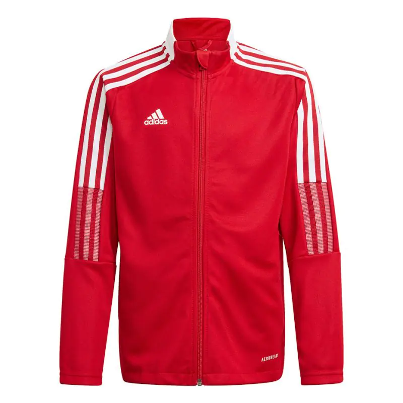 ⁨Sweatshirt for kids adidas Tiro 21 Track red GM7312 116cm⁩ at Wasserman.eu