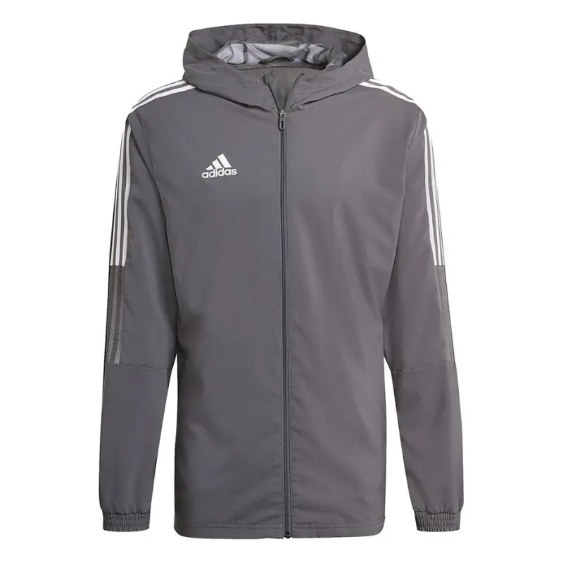 ⁨Bluza adidas Tiro 21 Windbreaker M (kolor Szary/Srebrny, rozmiar S)⁩ w sklepie Wasserman.eu