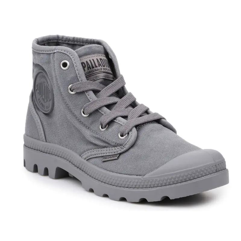 ⁨Buty Palladium US Pampa Hi Titanium 92352-011-M (kolor Szary/Srebrny, rozmiar EU 36)⁩ w sklepie Wasserman.eu