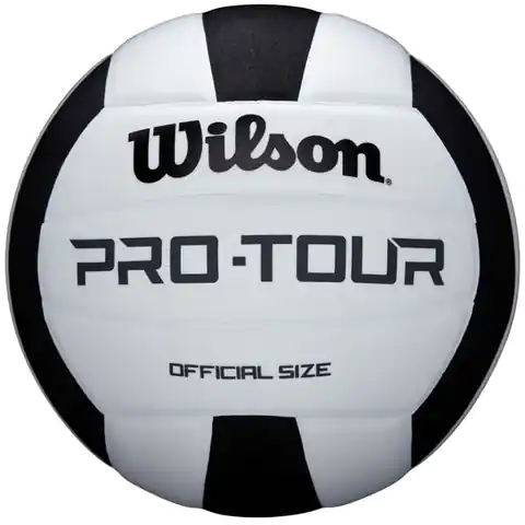 ⁨Piłka do siatkówki Wilson Pro-Tour WTH20119XB (kolor Biały. Czarny, rozmiar 5)⁩ w sklepie Wasserman.eu