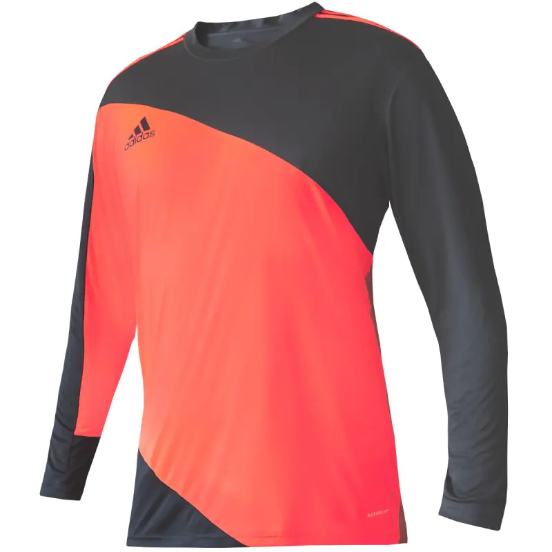 ⁨Bluza bramkarska adidas Squadra 21 GoalKeeper Jersey Youth Jr (kolor Czarny. Pomarańczowy, rozmiar 140cm)⁩ w sklepie Wasserman.eu