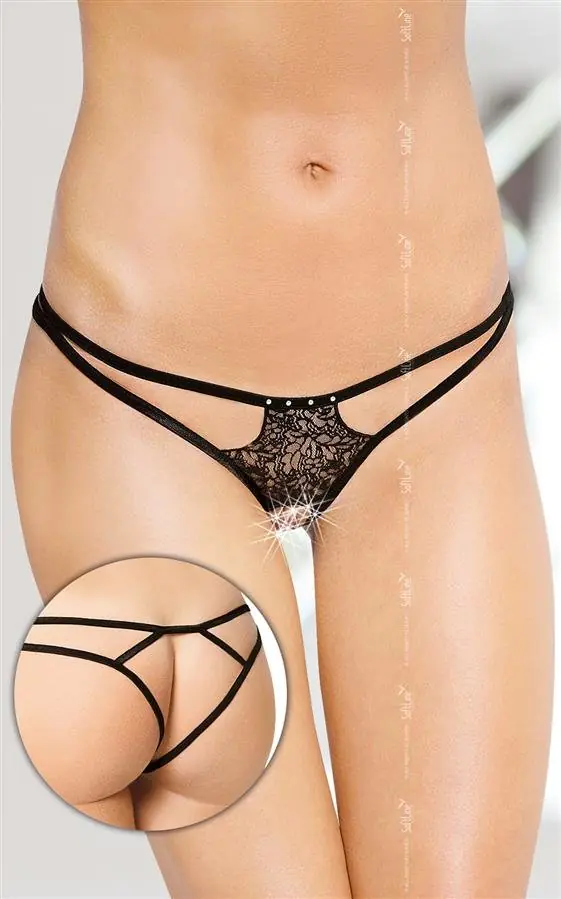 ⁨G-String 2454 czarny (kolor czarny, rozmiar S/L)⁩ w sklepie Wasserman.eu