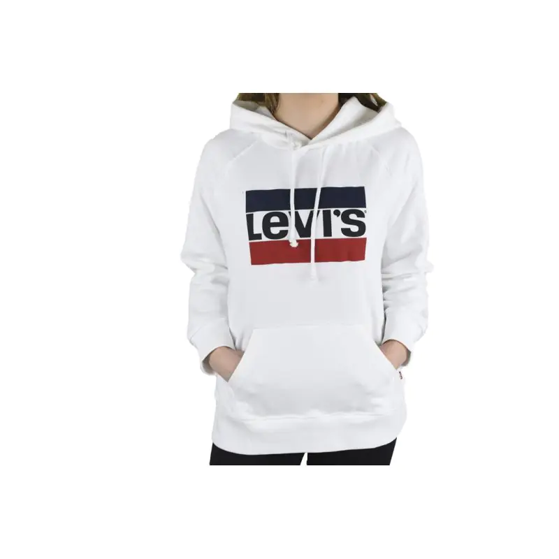 ⁨Bluza Levi's Sport Graphic Hoodie W 359460001 (kolor Biały, rozmiar XS)⁩ w sklepie Wasserman.eu