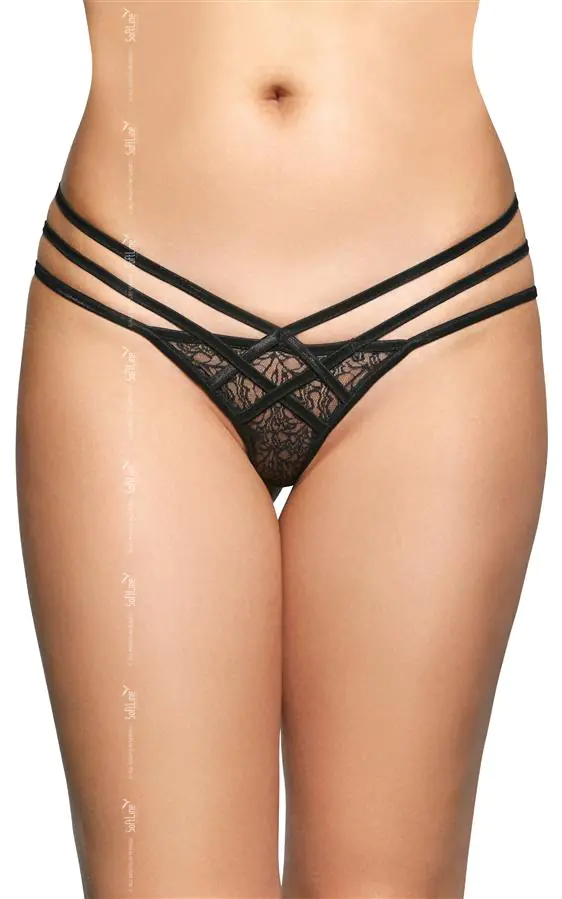 ⁨G-String 2492 czarny (kolor czarny, rozmiar M/L)⁩ w sklepie Wasserman.eu