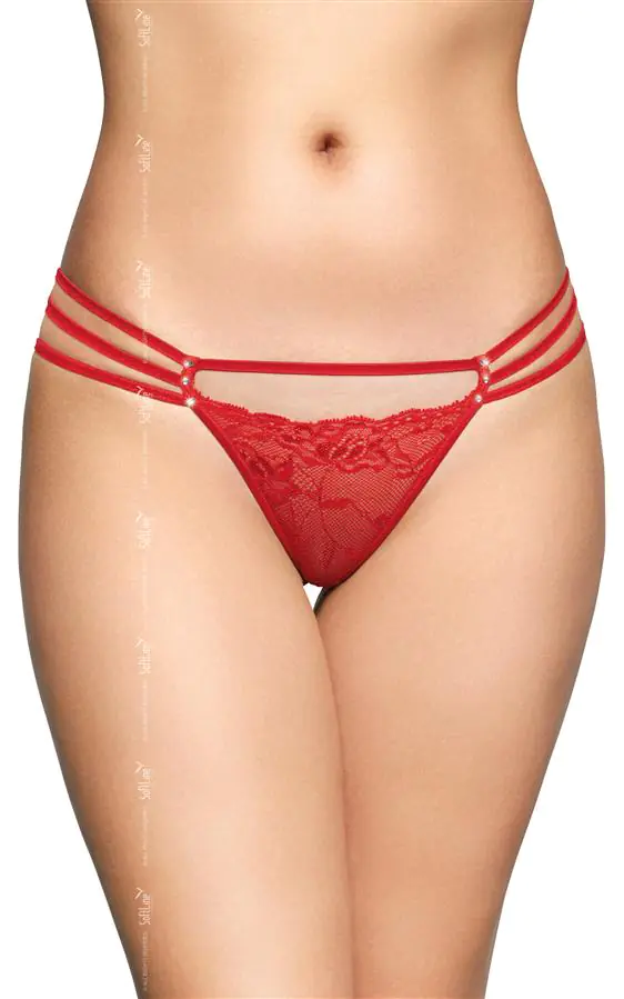 ⁨G-String 2493 czerwony (kolor czerwony, rozmiar M/L)⁩ w sklepie Wasserman.eu