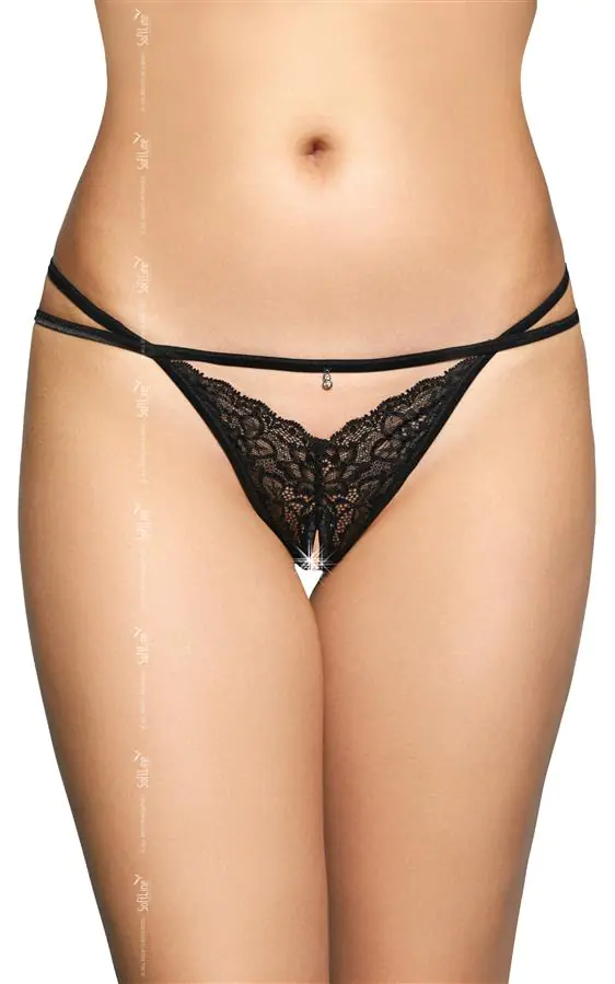 ⁨G-String 2496 czarny (kolor czarny, rozmiar M/L)⁩ w sklepie Wasserman.eu