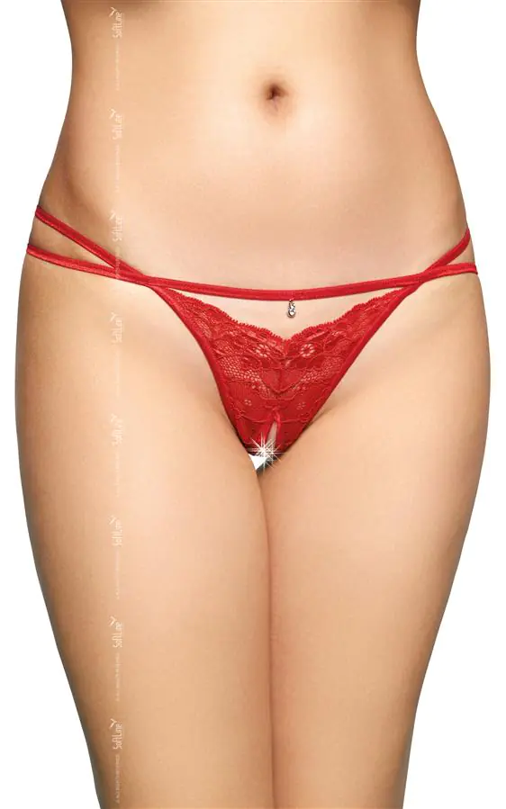 ⁨G-String 2496 czerwony (kolor czerwony, rozmiar M/L)⁩ w sklepie Wasserman.eu