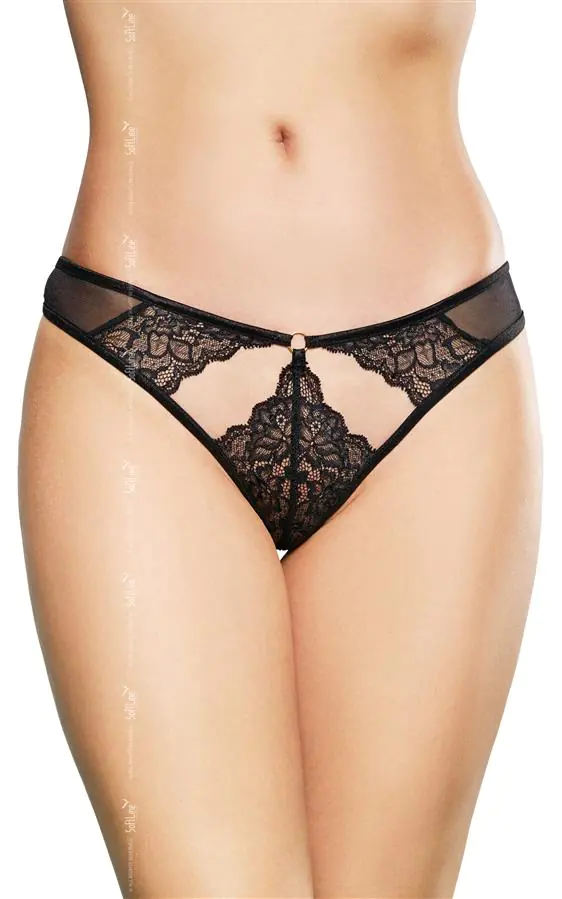 ⁨G-String 2497 czarny (kolor czarny, rozmiar M/L)⁩ w sklepie Wasserman.eu