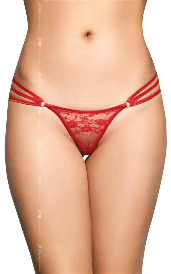 ⁨G-String 2498 czerwony (kolor czerwony, rozmiar M/L)⁩ w sklepie Wasserman.eu