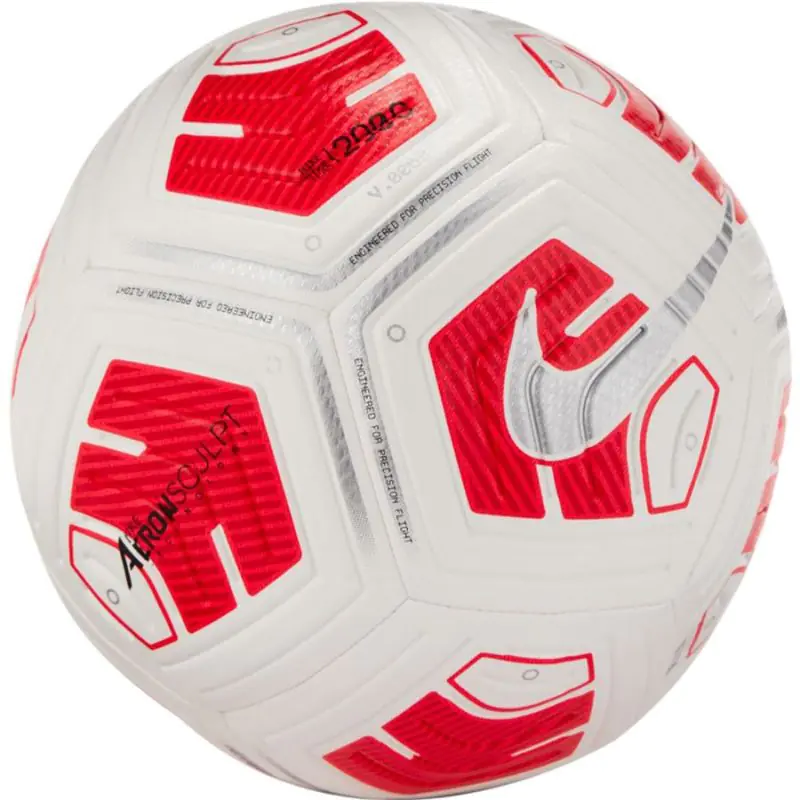 ⁨Piłka nożna Nike Strike Team J 290 Jr CU8062 100 (kolor Biały, rozmiar 4, rozmiar 5)⁩ w sklepie Wasserman.eu