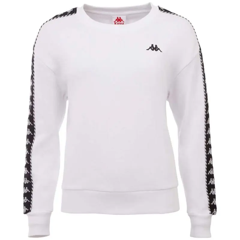 ⁨Kappa Ilary Women's Sweatshirt White 309068 11-0601 M⁩ at Wasserman.eu