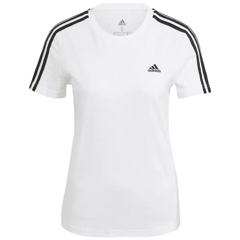 ⁨Koszulka adidas Essentials Slim W GL0783 (kolor Biały, rozmiar XS)⁩ w sklepie Wasserman.eu