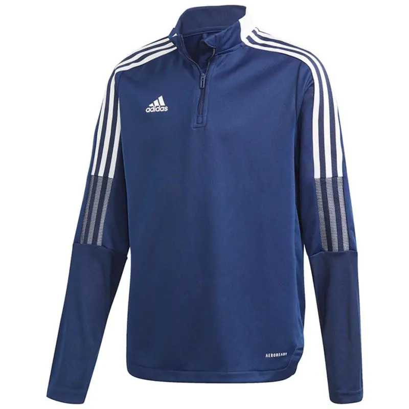 ⁨Bluza adidas Tiro 21 Training Top Youth Jr GK9661 (kolor Granatowy, rozmiar 128cm)⁩ w sklepie Wasserman.eu