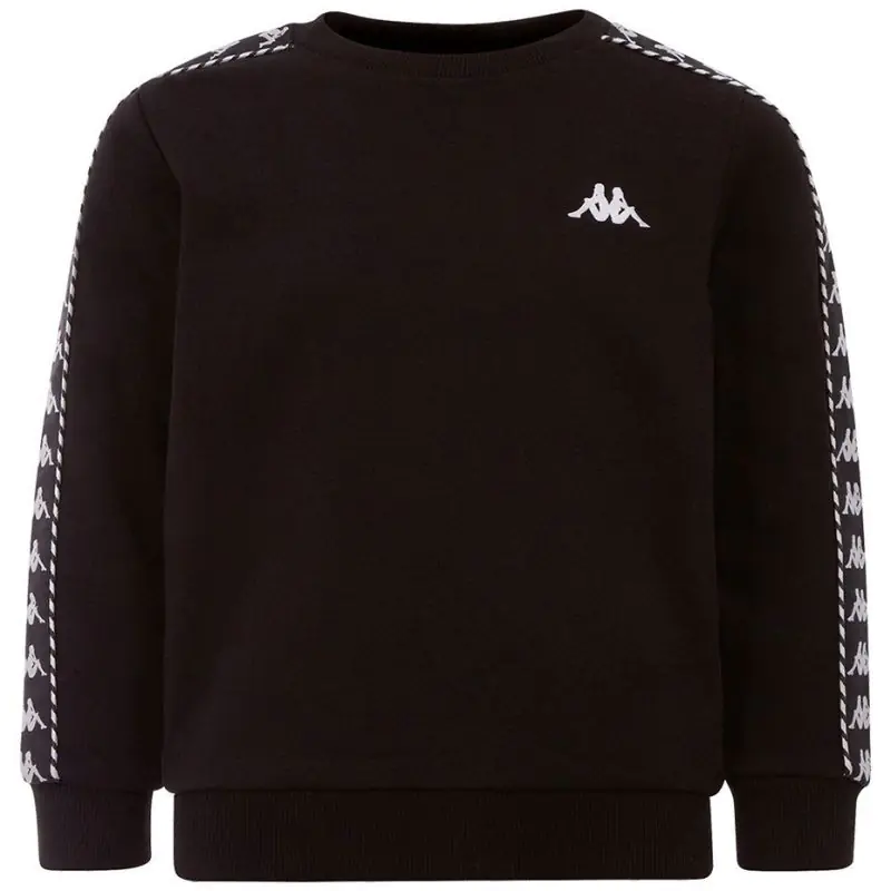 ⁨Kappa Ildan Sweatshirt Black 309004J 19-4006 122/128cm⁩ at Wasserman.eu