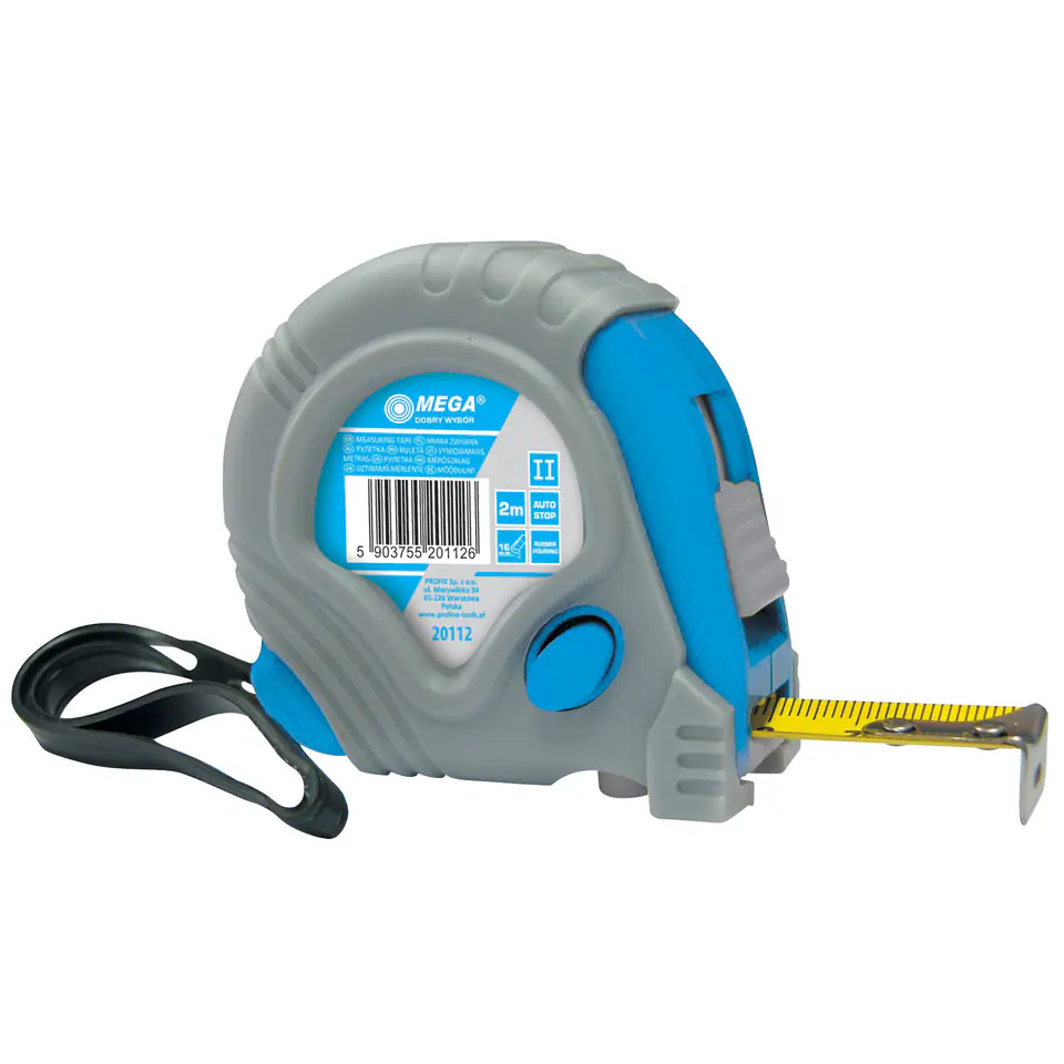 ⁨20112 Miara zwijana 2m/16mm, 3 stopery, Mega⁩ w sklepie Wasserman.eu